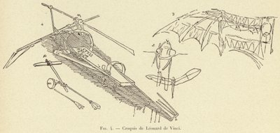 Sketches by Leonardo da Vinci by French School